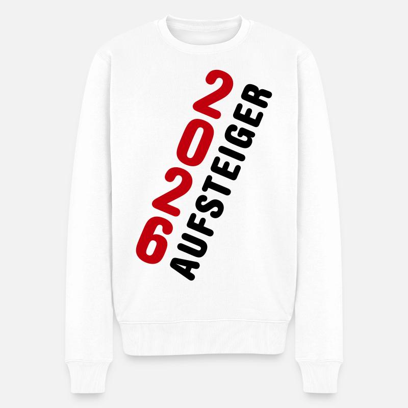 Aufsteiger 2026 Aufstieg - Männer Premium Bio Pullover - Weiß