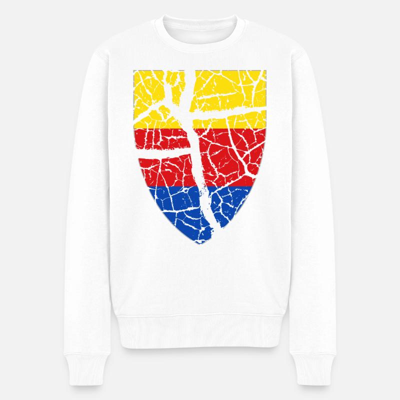 Nordholland - Männer Premium Bio Pullover - Weiß