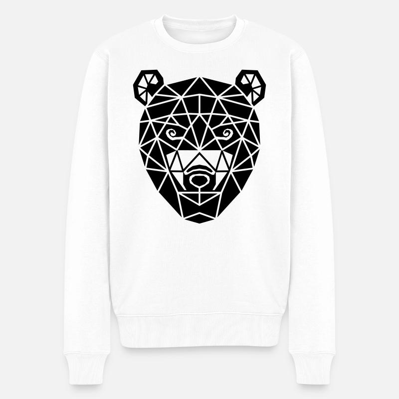 Tête d’ours - Pull Premium bio Homme - blanc