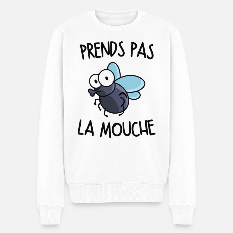 Prends pas la mouche - Pull Premium bio Homme - blanc