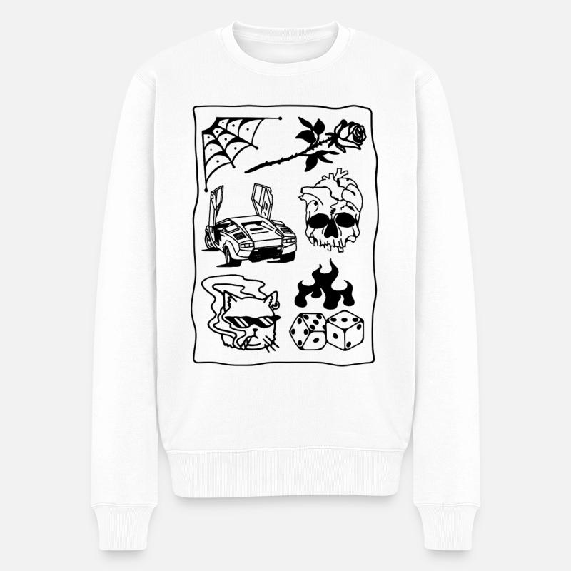 Style de rue - Pull Premium bio Homme - blanc