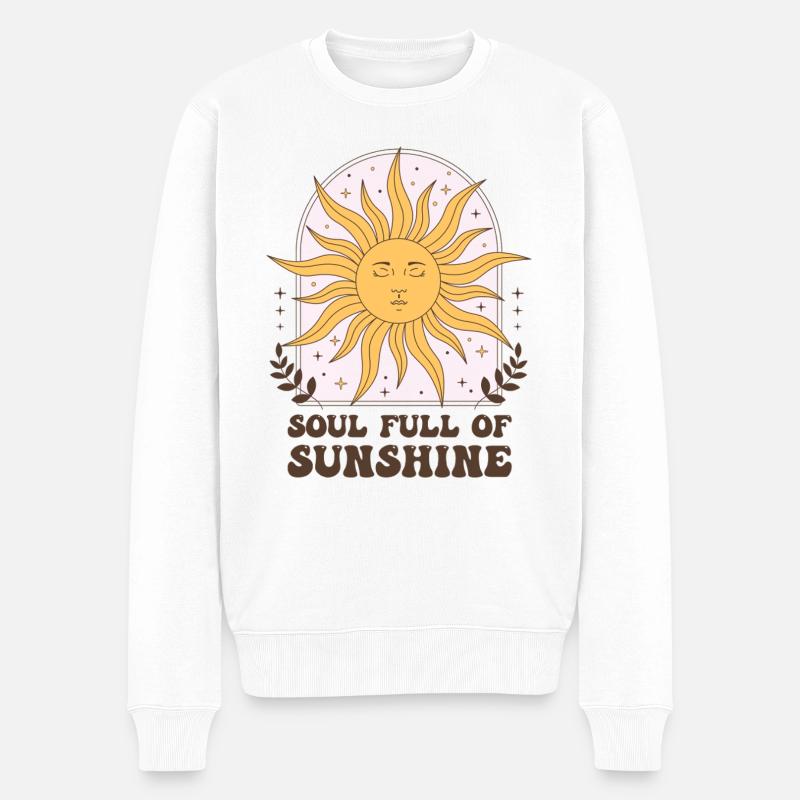 L’âme et le soleil - Pull Premium bio Homme - blanc