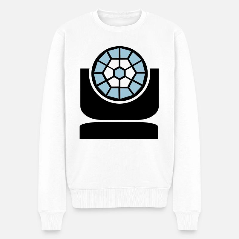 Movinglight - Männer Premium Bio Pullover - Weiß