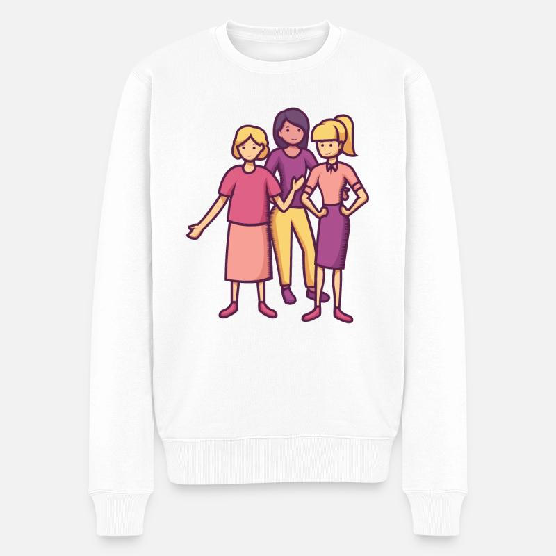 Filles traîner - Pull Premium bio Homme - blanc