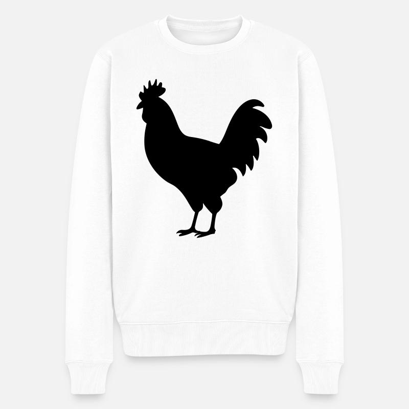 Poule - Pull Premium bio Homme - blanc