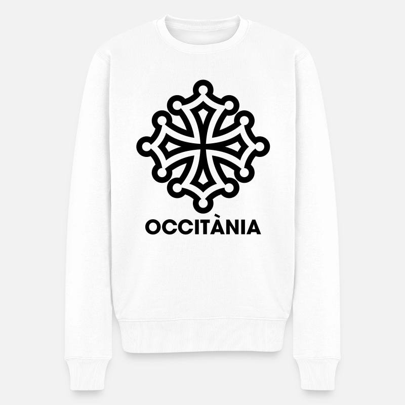 Occitania - Pull Premium bio Homme - blanc