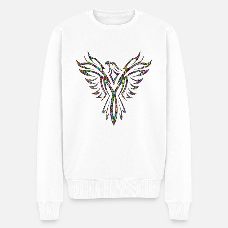 Eagle Chromatic - Männer Premium Bio Pullover - Weiß