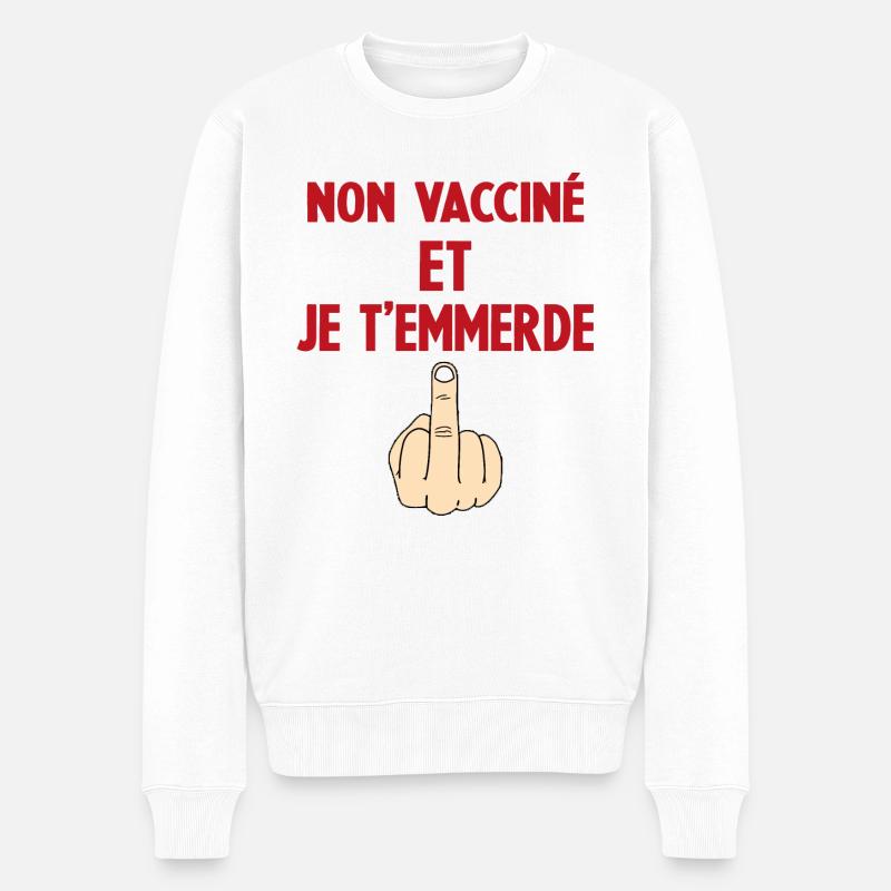 Moi aussi je t'emmerde - Pull Premium bio Homme - blanc