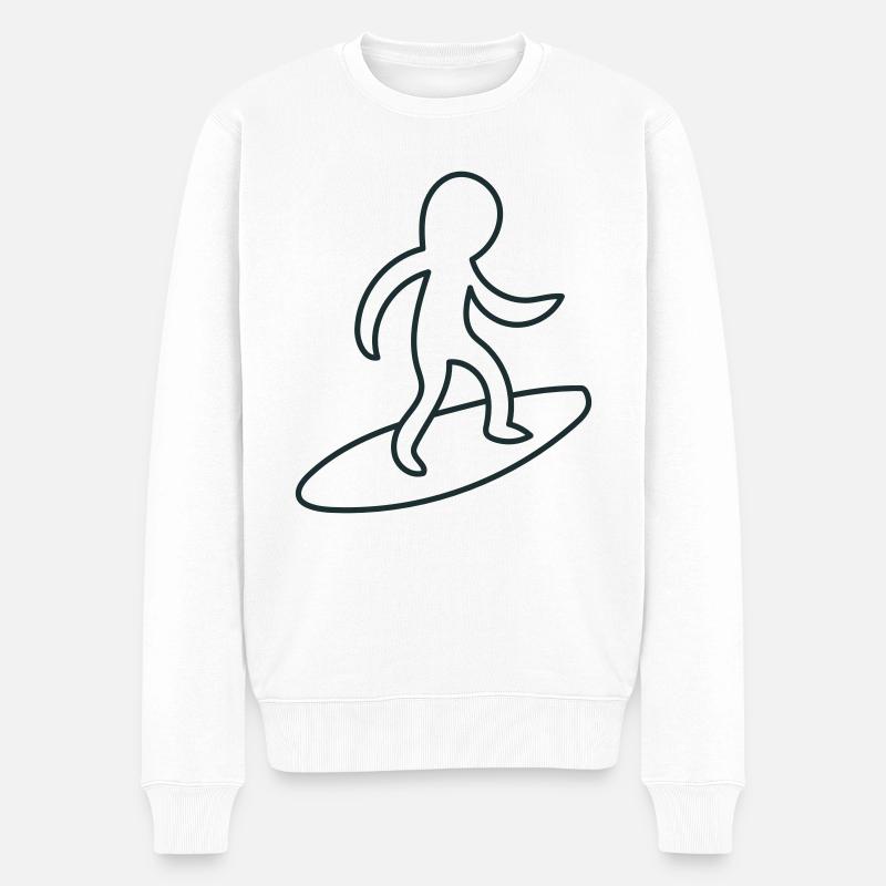lil surf gars - Pull Premium bio Homme - blanc