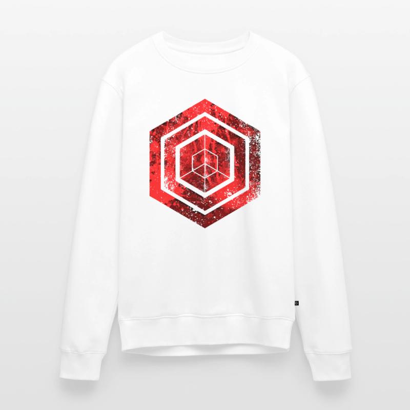 Codage géométrique du programmeur de programmation hexagonale Pull Premium bio Homme