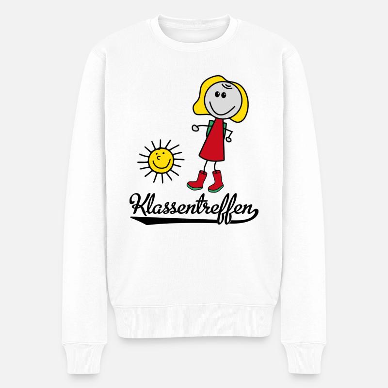 Klassentreffen - Männer Premium Bio Pullover - Weiß