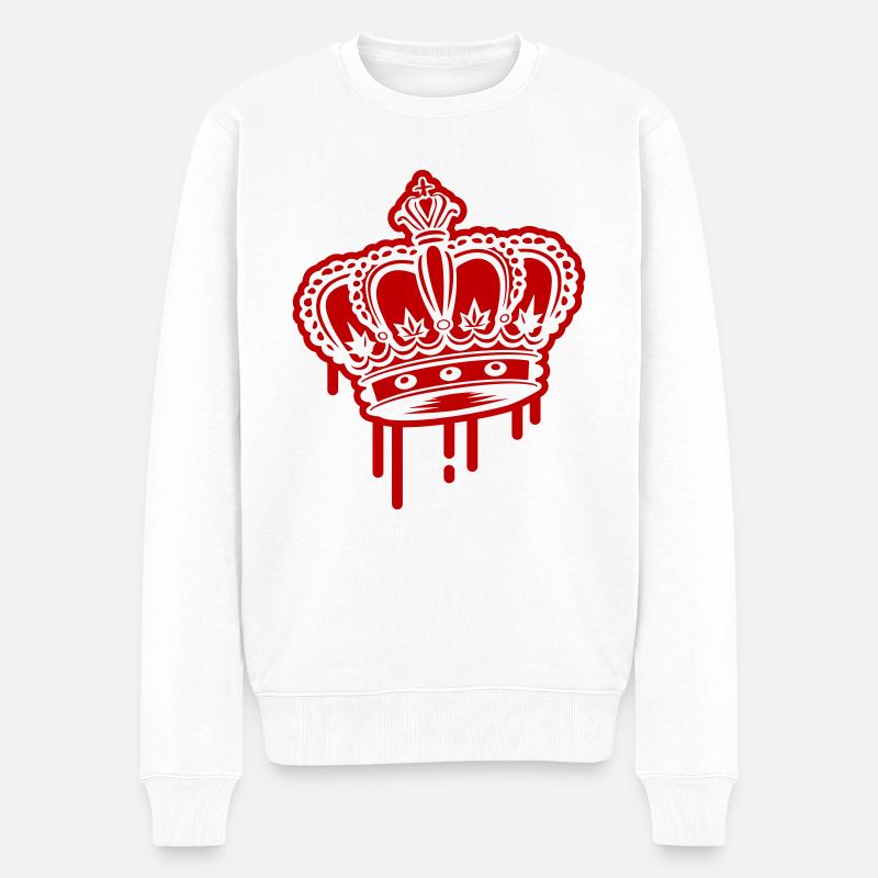 Blobs de couronne - Pull Premium bio Homme - blanc