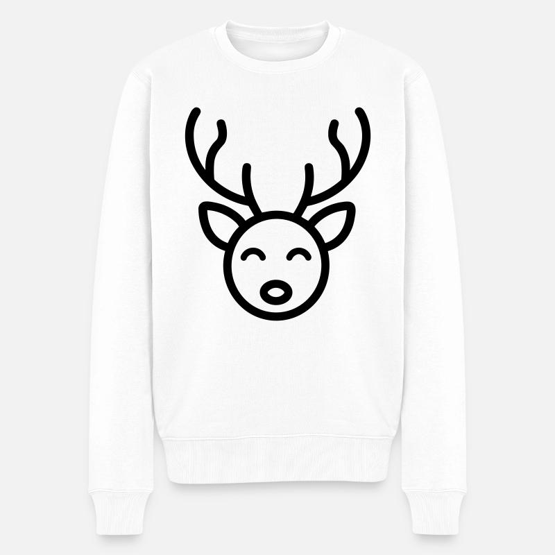 renne - Pull Premium bio Homme - blanc