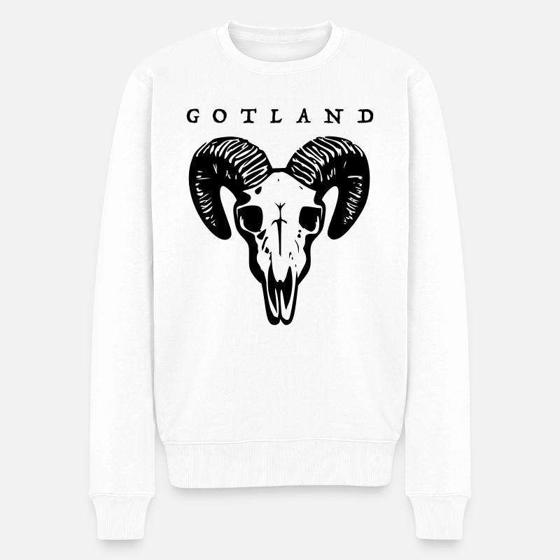 Gotland - Pull Premium bio Homme - blanc