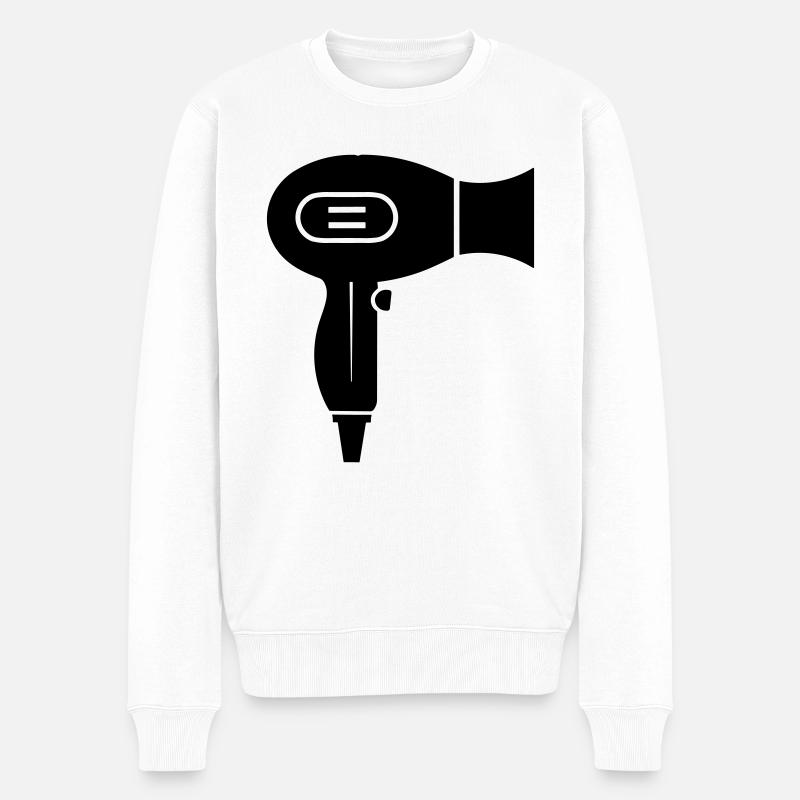 Seche cheveux - Pull Premium bio Homme - blanc