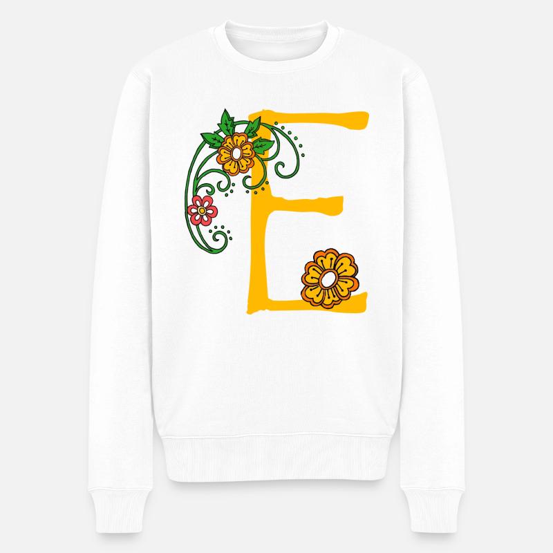 Fleur 30 E - Pull Premium bio Homme - blanc