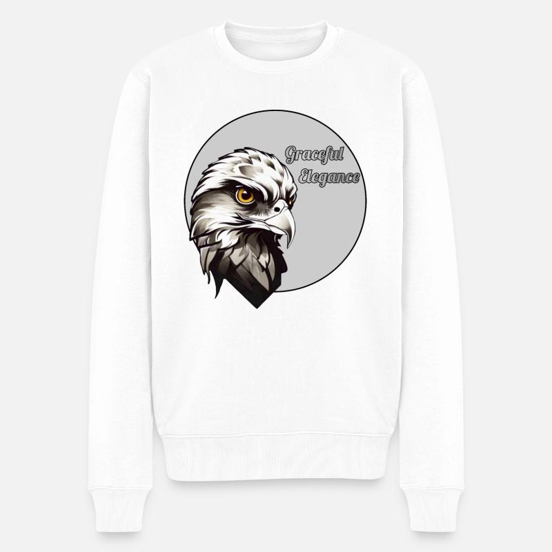 Falke - élégance gracieuse, design noble - Pull Premium bio Homme - blanc