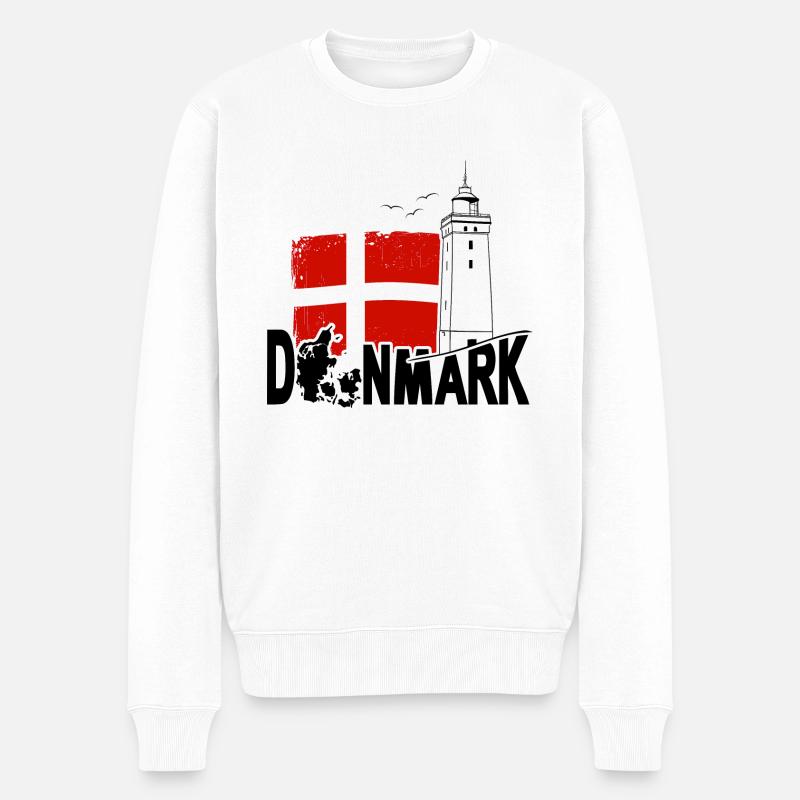 Rubjerg Knude Danemark Tourisme - Pull Premium bio Homme - blanc
