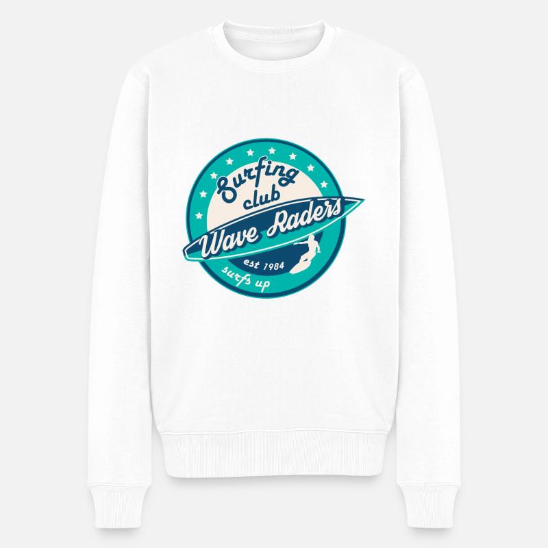 Wassersport - Männer Premium Bio Pullover - Weiß