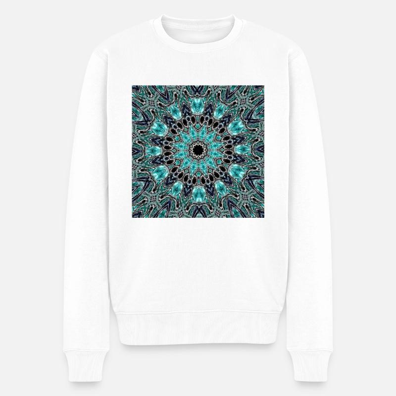 Collection Mandala - Pull Premium bio Homme - blanc