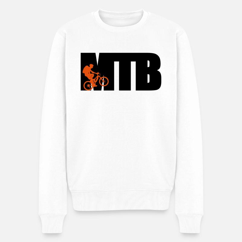 MTB - Männer Premium Bio Pullover - Weiß