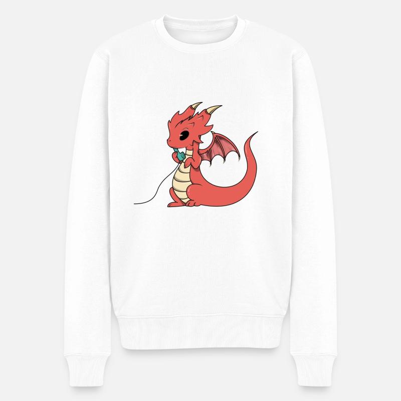 dragon - Pull Premium bio Homme - blanc
