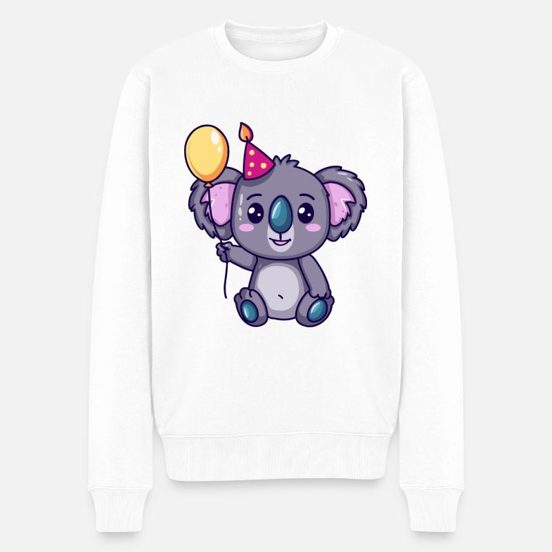 Koala Anniversaire Bébé - Pull Premium bio Homme - blanc