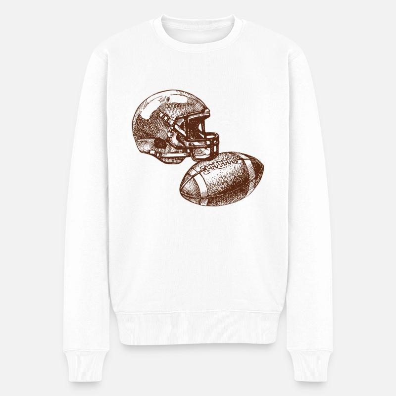Ballsport - Männer Premium Bio Pullover - Weiß
