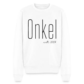 Bald Onkel 2024 - Männer Premium Bio Pullover - Weiß - Vorne - Thijin (182cm)
