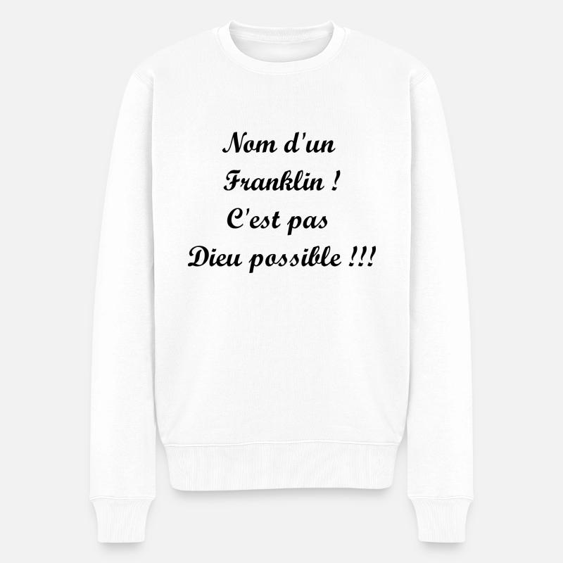 franklin - Pull Premium bio Homme - blanc