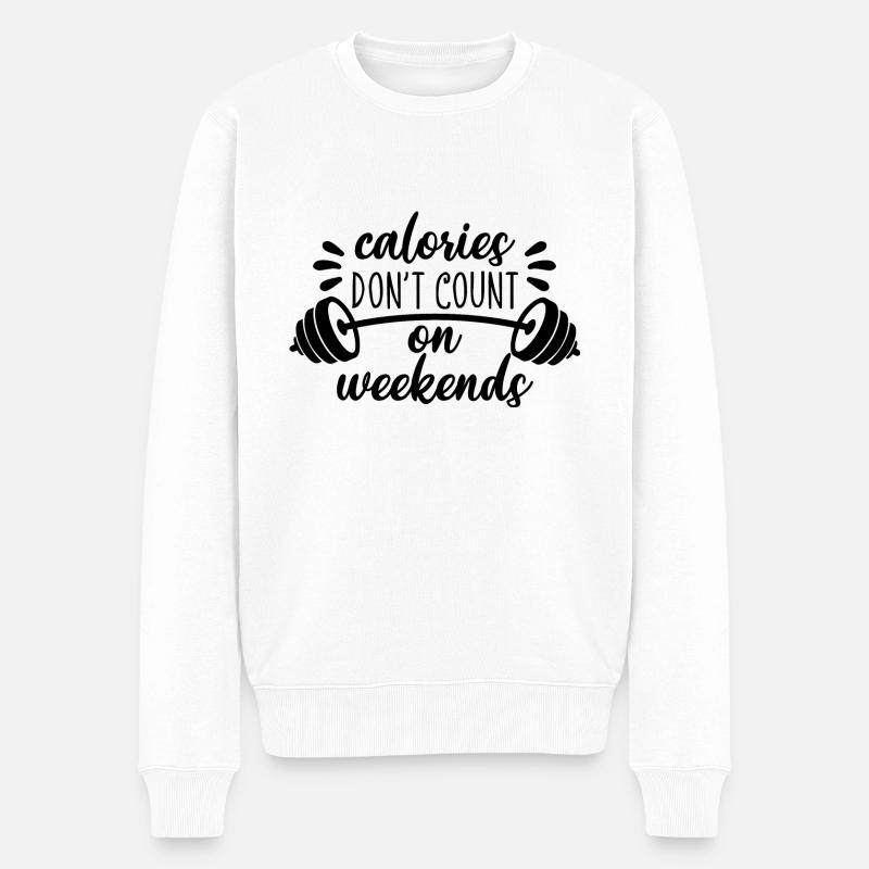 CALORIES - Pull Premium bio Homme - blanc