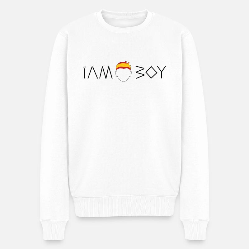 Je suis un garçon espagnol - Pull Premium bio Homme - blanc