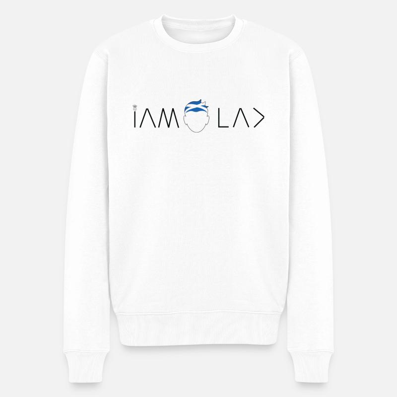 Je suis un garçon écossais - Pull Premium bio Homme - blanc