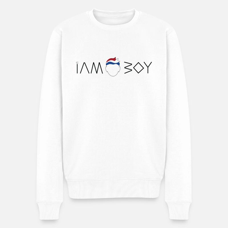 Je suis un garçon néerlandais - Pull Premium bio Homme - blanc