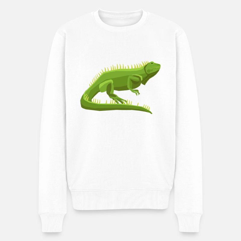 Wildtiere - Männer Premium Bio Pullover - Weiß