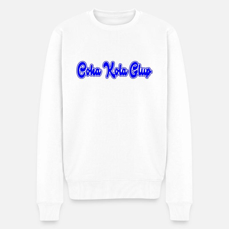 Coka Glup2 Schwanz - Männer Premium Bio Pullover - Weiß