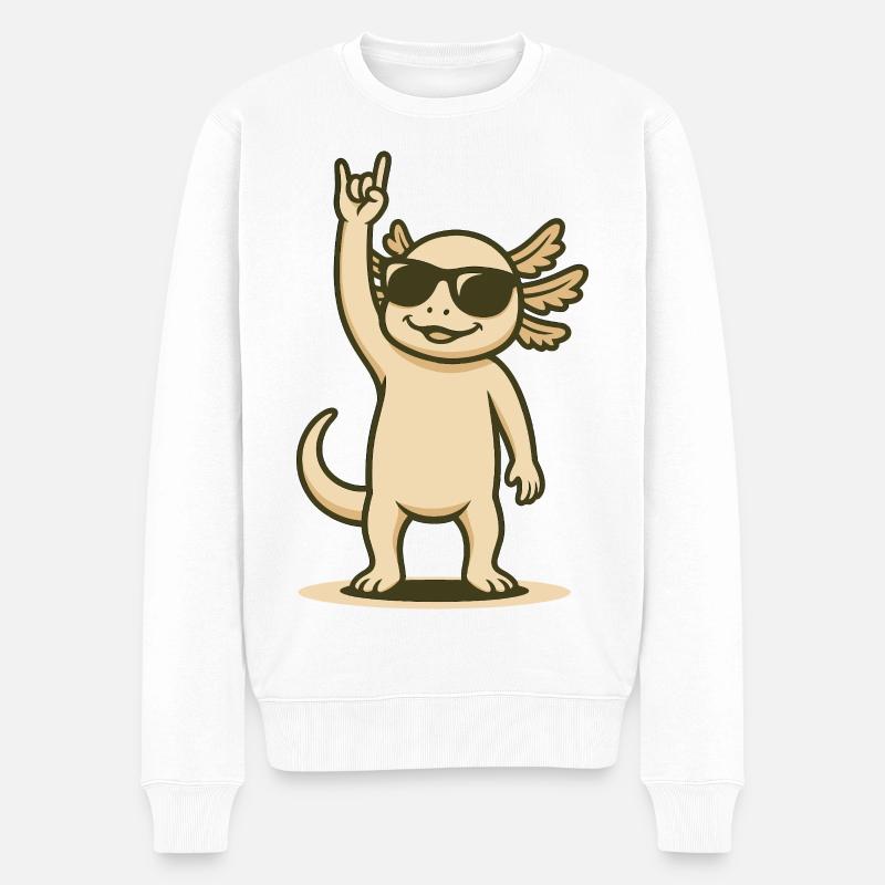 Rock’n’Lotl - Männer Premium Bio Pullover - Weiß