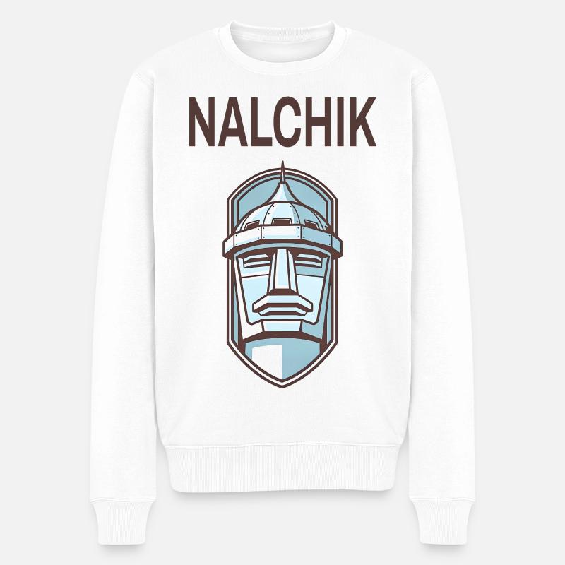 Nalchik – Design du Caucase - Pull Premium bio Homme - blanc