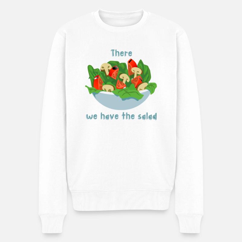 Là, nous avons la salade - Pull Premium bio Homme - blanc