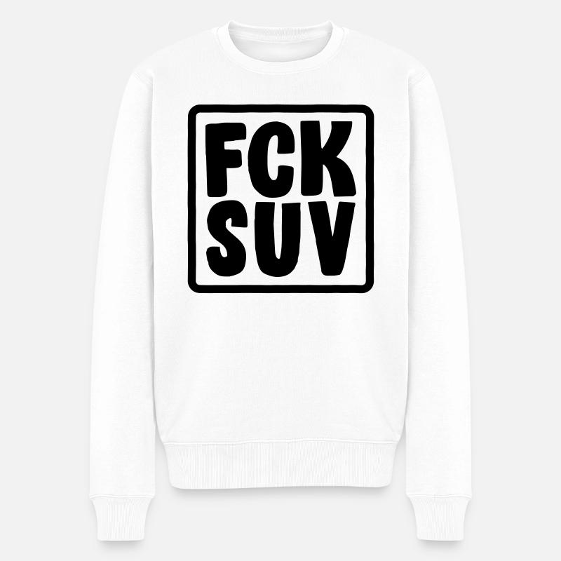 VUS FCK - Pull Premium bio Homme - blanc