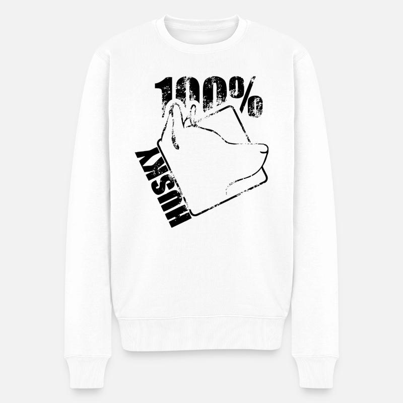 HUSKY 100 - Pull Premium bio Homme - blanc