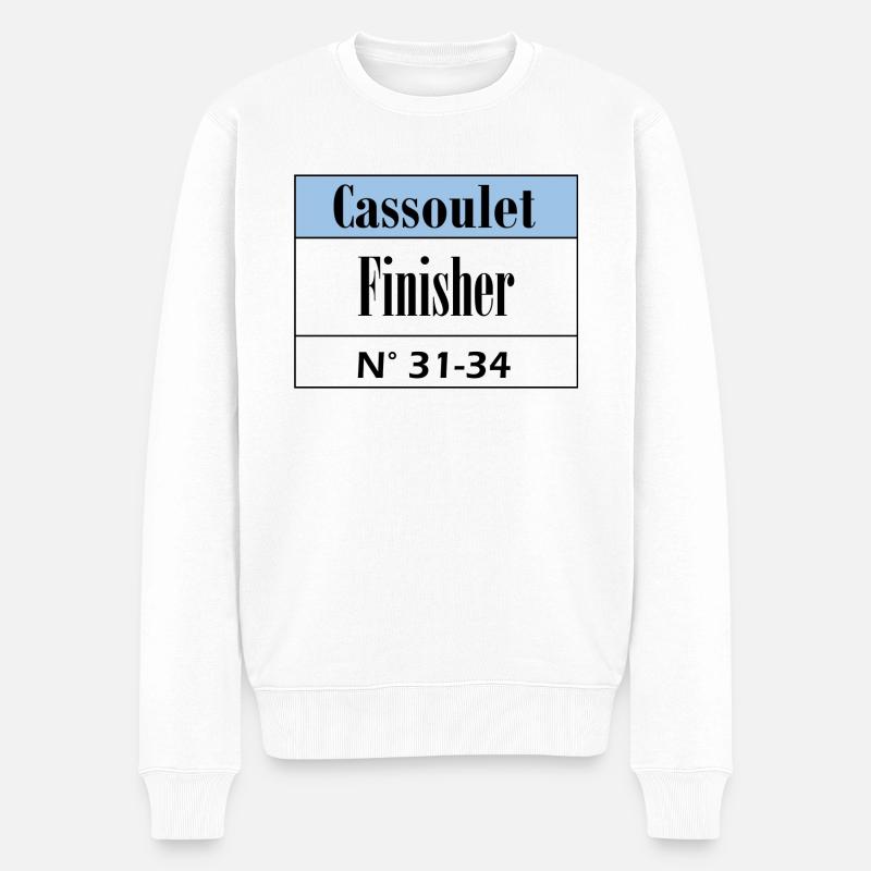 Cassoulet Finisher Languedoc - Männer Premium Bio Pullover - Weiß