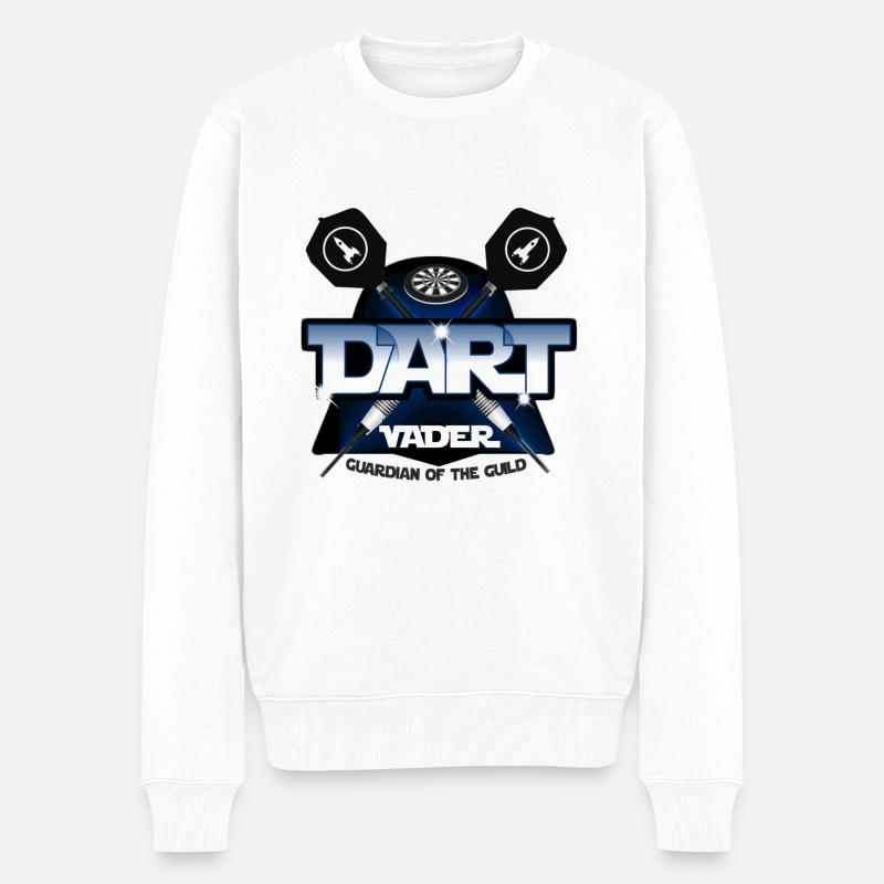 Dart Vader - Männer Premium Bio Pullover - Weiß