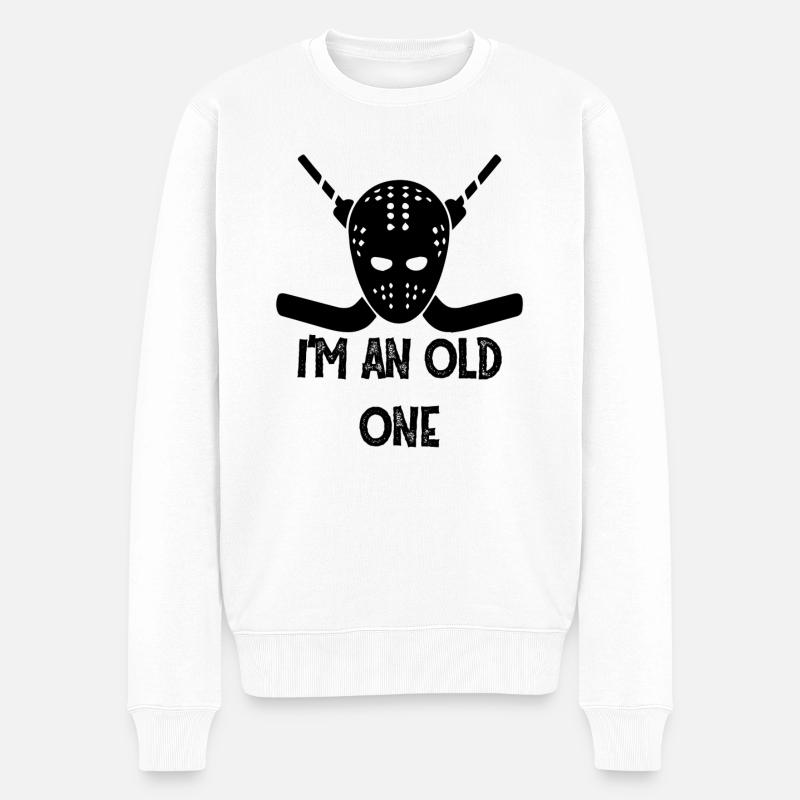 Gardien de but de hockey - Pull Premium bio Homme - blanc