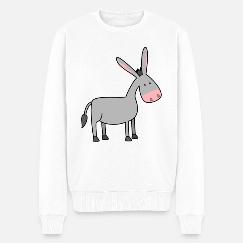 L’âne - Pull Premium bio Homme - blanc