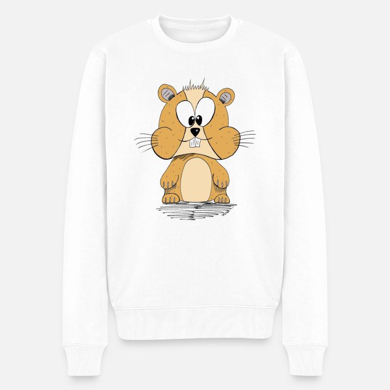 Fritt Hamster - Pull Premium bio Homme - blanc