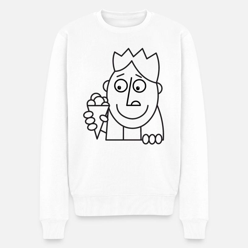 Eis! - Männer Premium Bio Pullover - Weiß