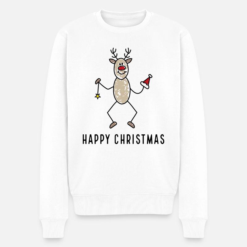 Joyeux Noël - Pull Premium bio Homme - blanc