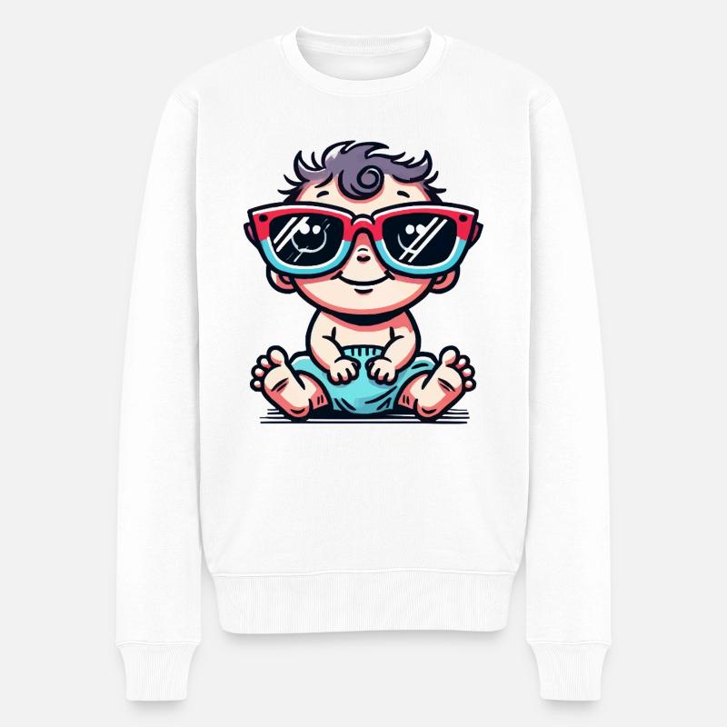 Bande dessinée pour bébé - Pull Premium bio Homme - blanc