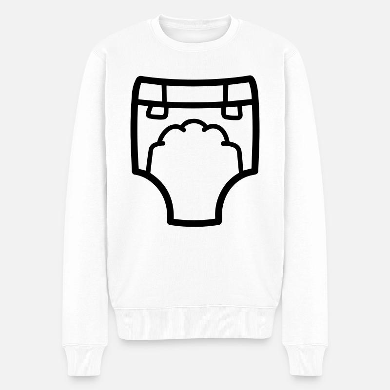 Couche - Pull Premium bio Homme - blanc